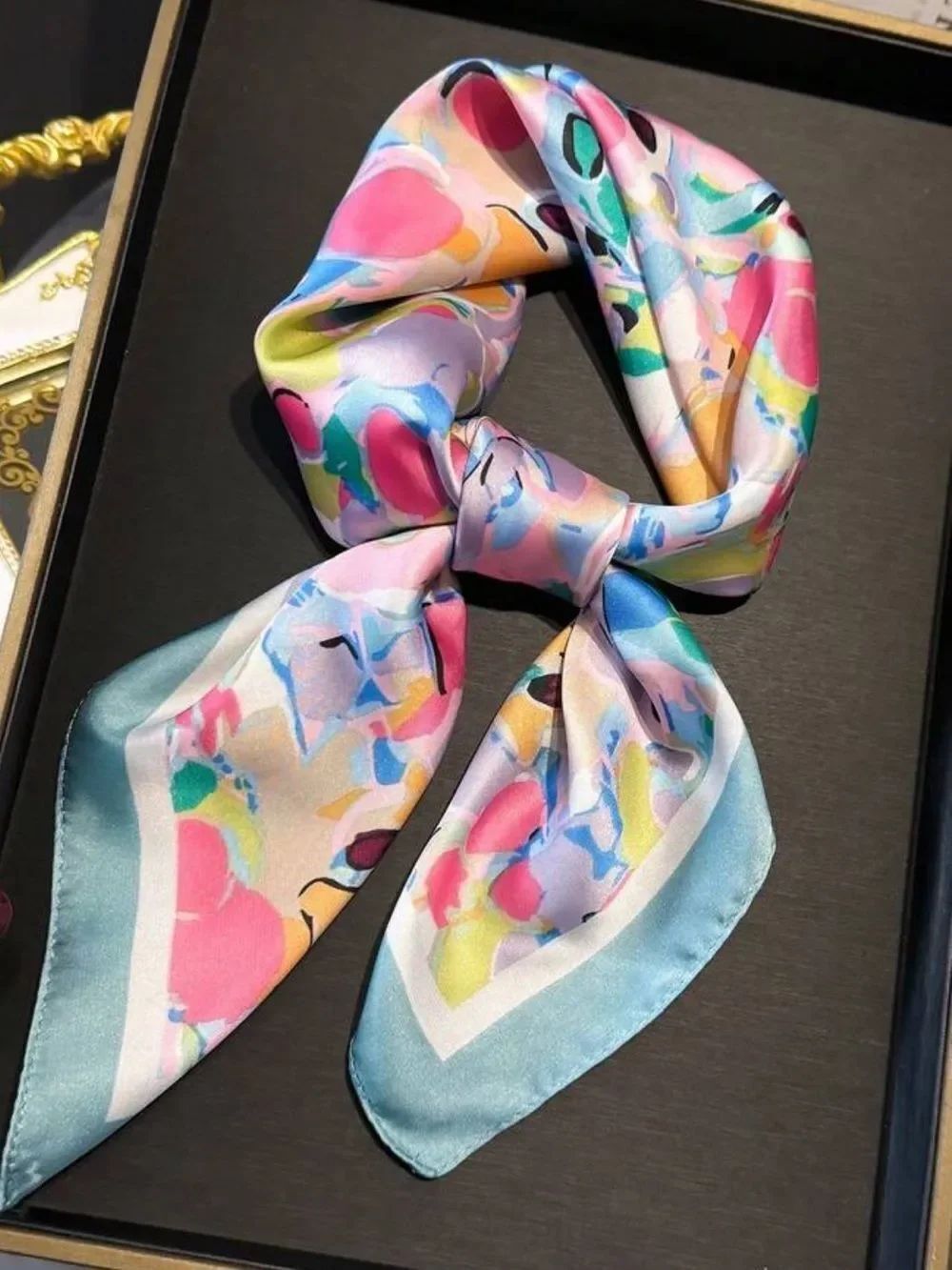 Colorful Abstract Print Scarf S162